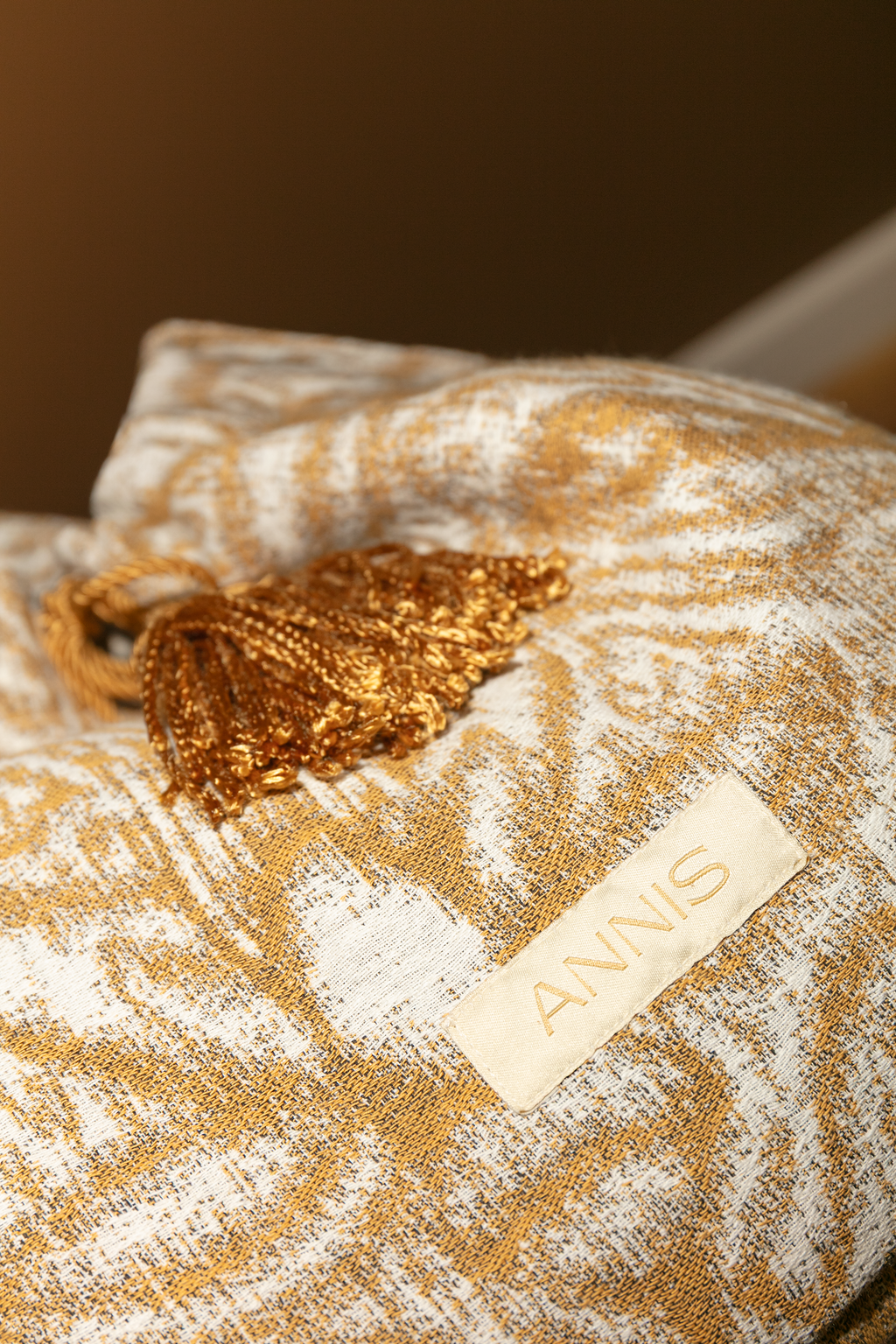 Bolsa de Jacquard Relíquia - Mostarda