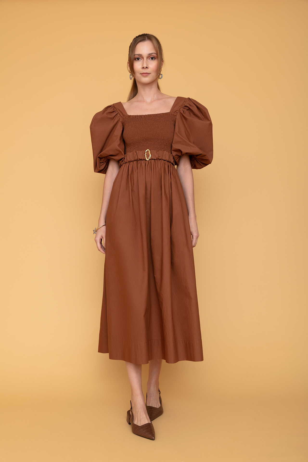 Vestido Provence - Marrom