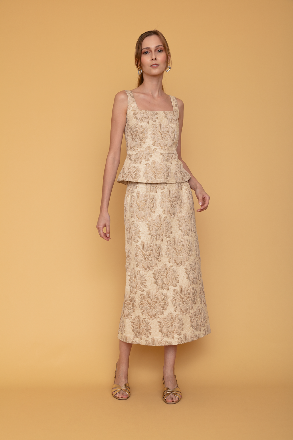 Saia de Jacquard Rosé - Giverny