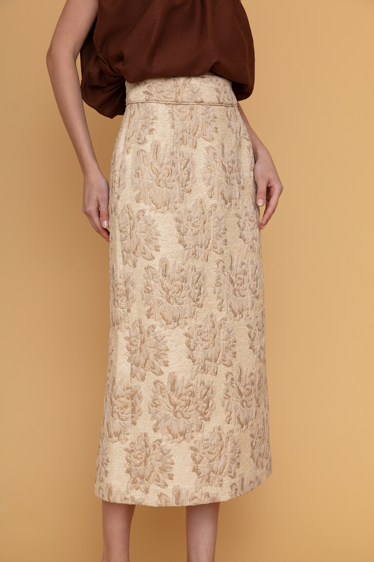 Saia de Jacquard Rosé - Giverny